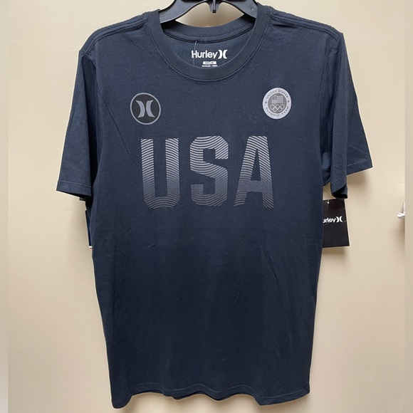 Chemise Ou T-shirt Hurley USA Homme Blanc Taille L - Occasion Très Bon État